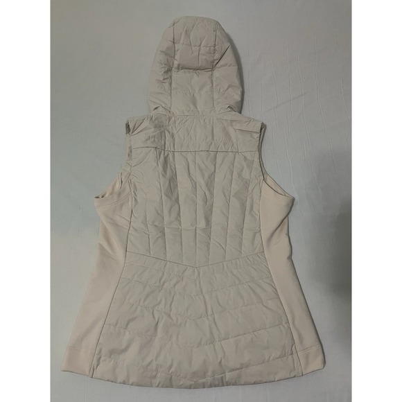 Smartwool Women's Off White Smartloft Hoodie Vest XS Nano Puffer Quilted Zip - Picture 9 of 9